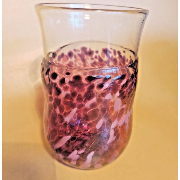 Murano Hand Blown Glass Water Tumbler/Vase 5" Tall 1960's - Picture 6 of 14